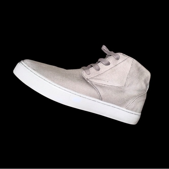 RADII GRAY canvas chukka sneakers men’s high top boots shoes size 9 - Picture 11 of 13